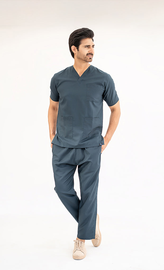 Aqua Blue Scrub Suit Online in Pakistan | Gtex