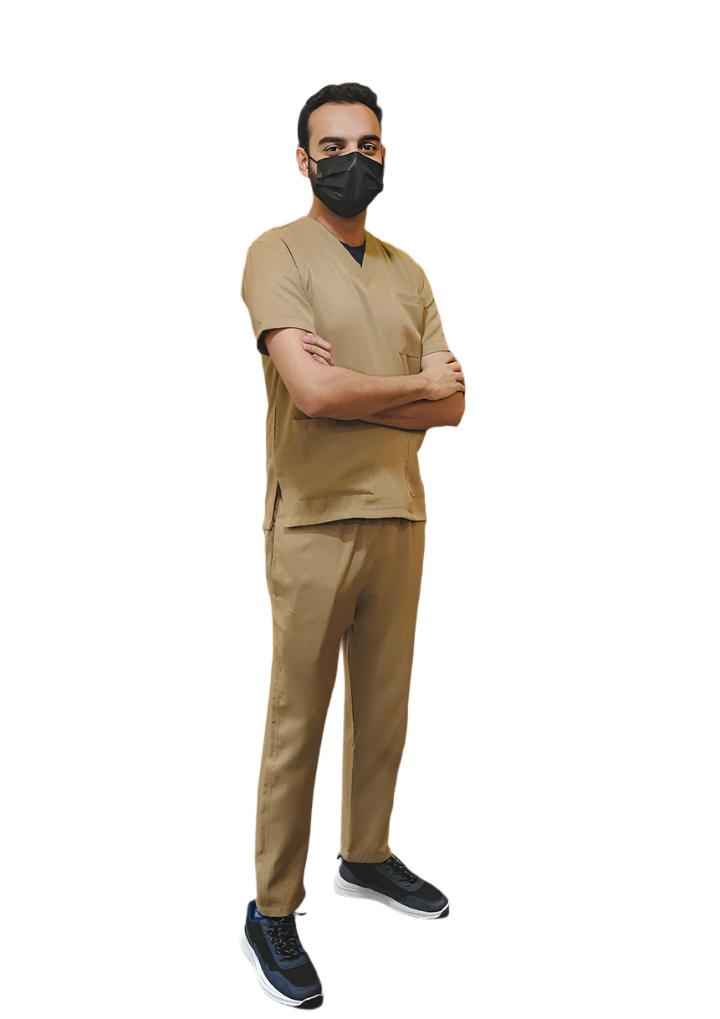Beige Scrub Suit Online in Pakistan | Gtex