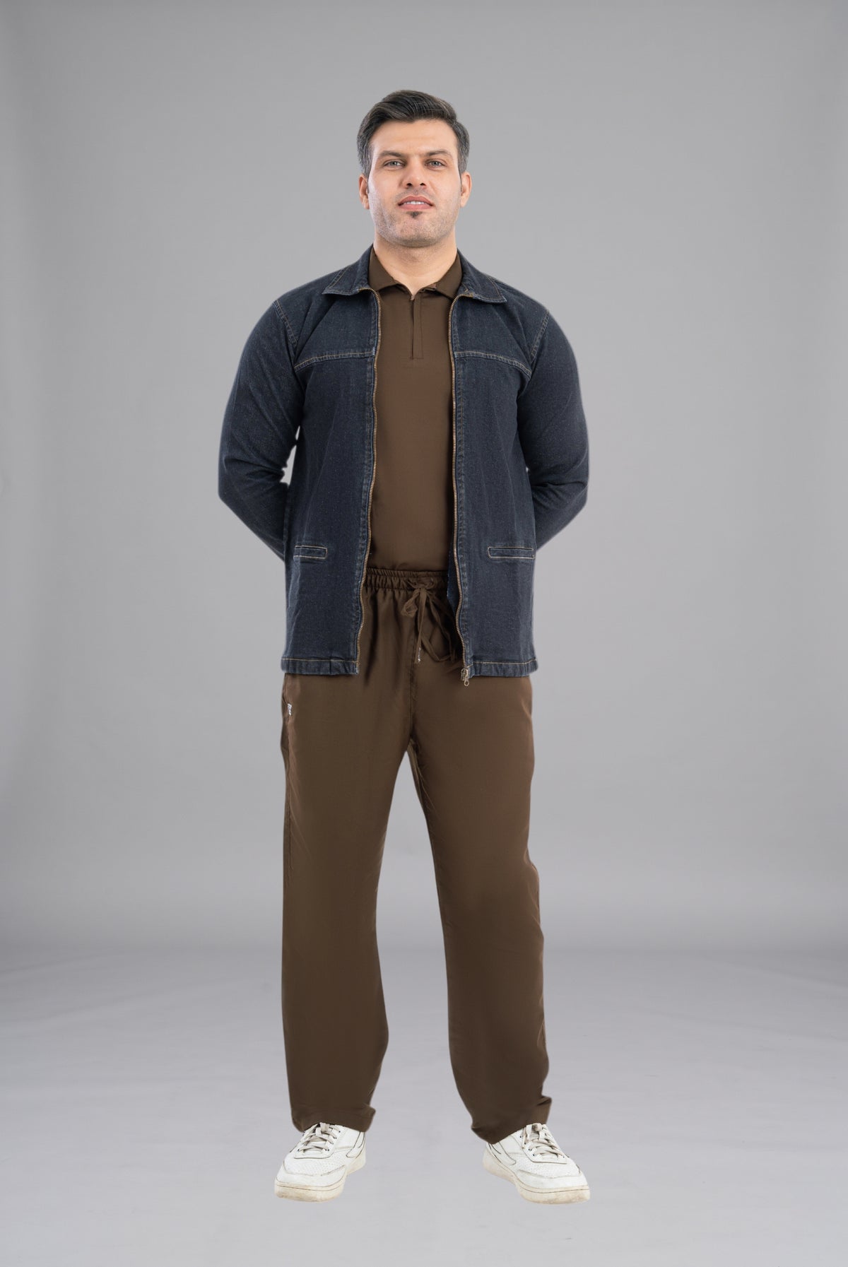 Buy Black Denim Limited Edition Upper Jacket Premium Quality Fashion Wear by GTEX Apparels Pakistan | Trendy Denim Outerwear for Stylish Casual and Professional Looks 1