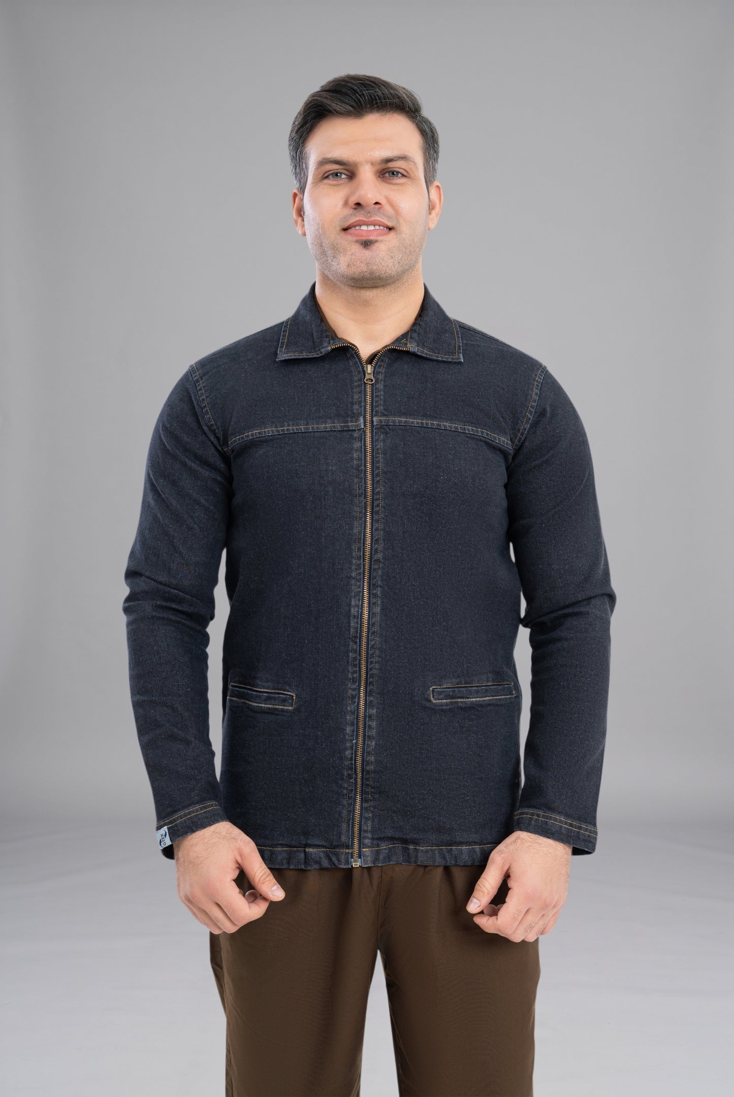Buy Black Denim Limited Edition Upper Jacket Premium Quality Fashion Wear by GTEX Apparels Pakistan | Trendy Denim Outerwear for Stylish Casual and Professional Looks 4