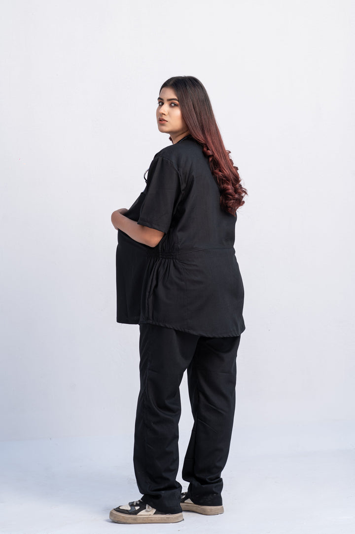 Black Maternity Scrub Suit By GTEX Apparels Pakistan