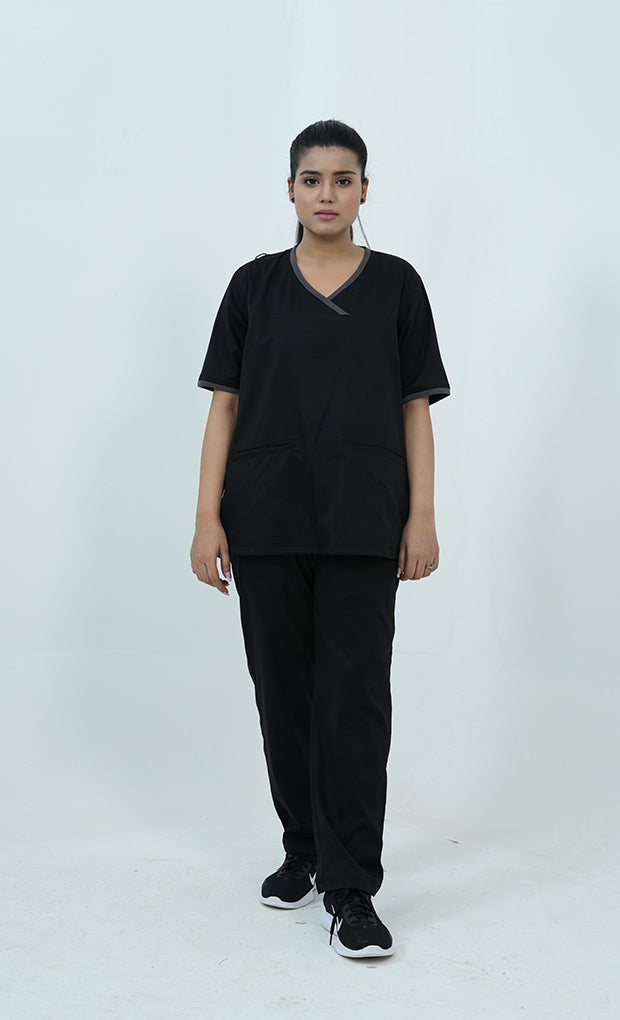 Buy Buy Performance Black Scrub Suit for Women - Gtex Apparels