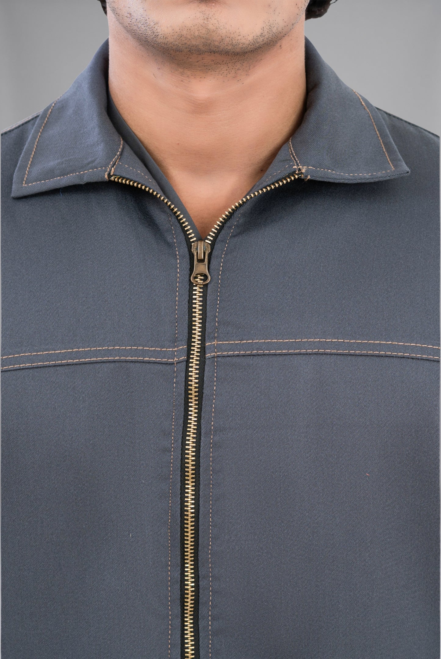 Shop Ash Grey Limited Edition Upper Jacket by GTEX Apparels Pakistan Stylish Premium Apparel with Durable Fabric and Quality Finish 5