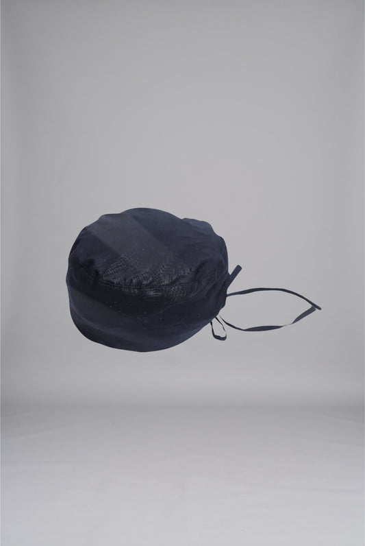 Black Surgical Cap by GTEX Apparels Pakistan – Comfortable, Durable, and Reusable Medical Scrub Cap for Healthcare Workers 1