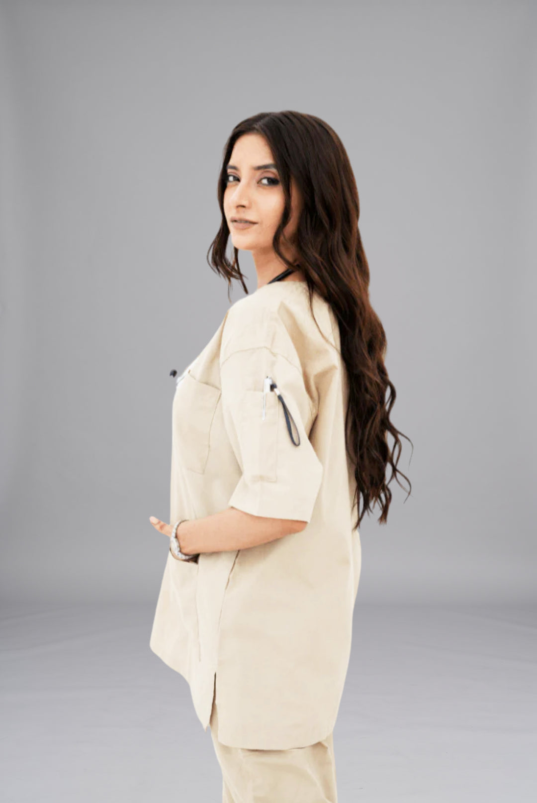 Shop the best  Classic™ Beige Scrub for Women in Pakistan by Gtex Apparels  3