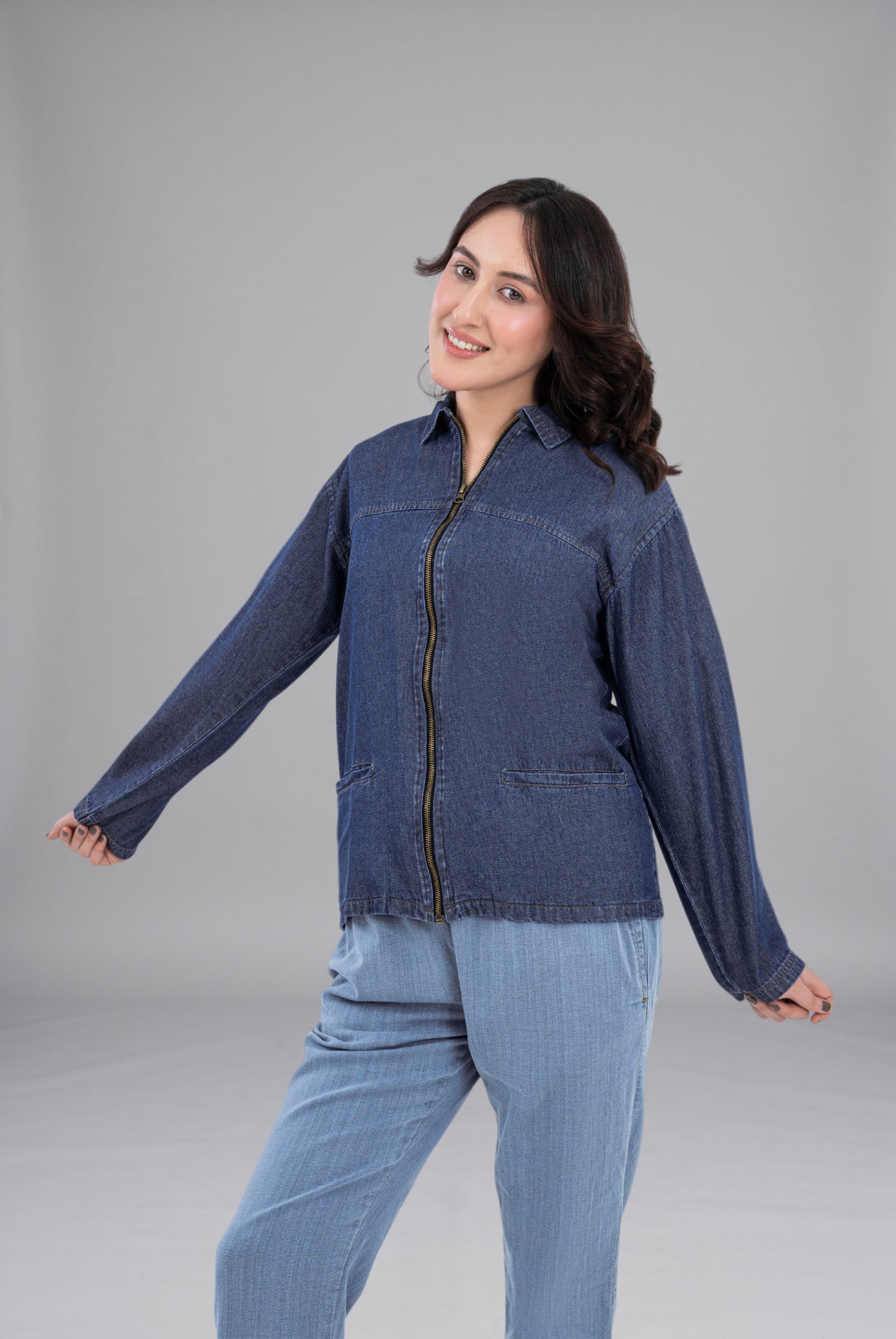 Buy Classic Deep Blue Limited Edition Upper Jacket in Pakistan Premium Fashion Wear by GTEX Apparels Pakistan 2