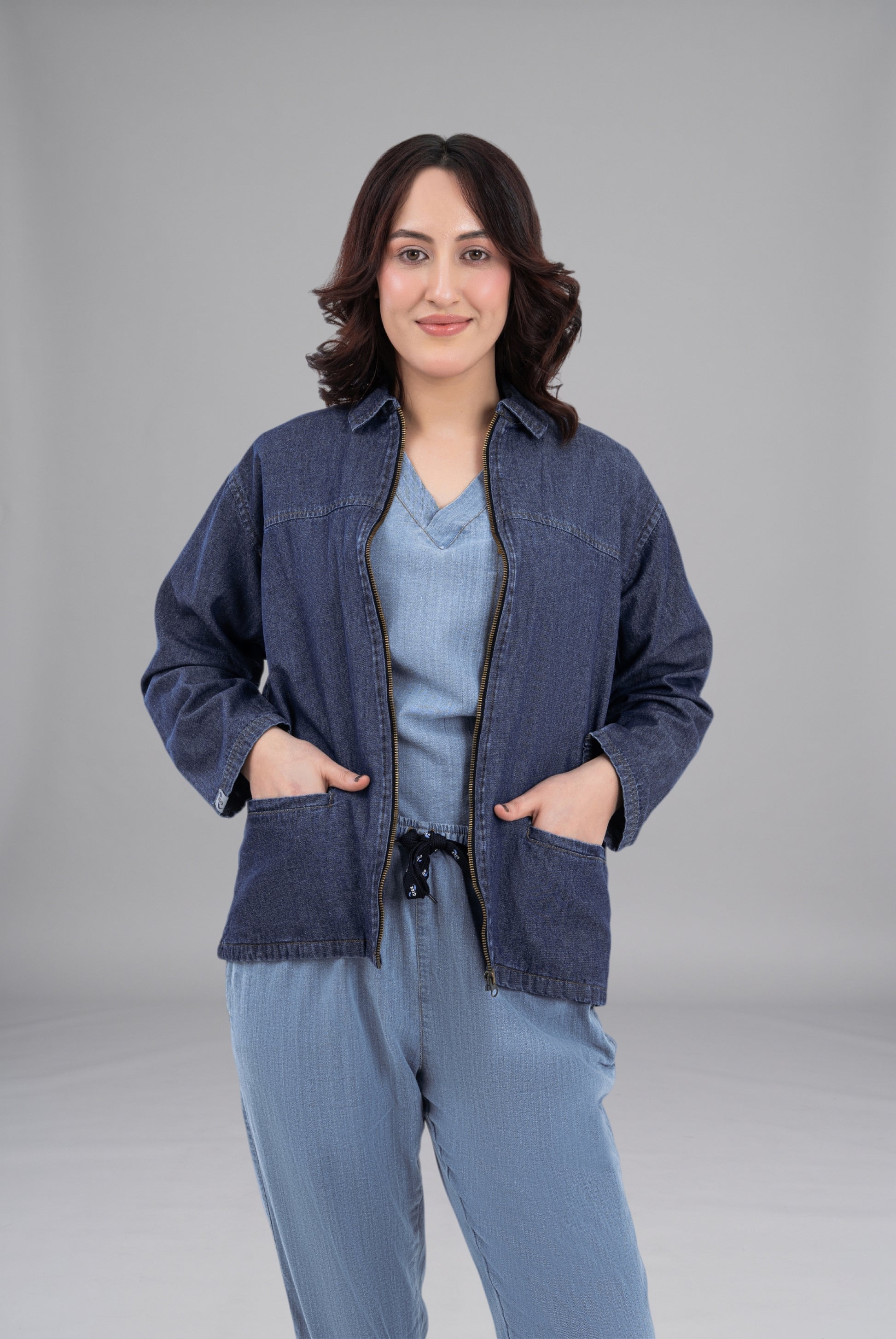 Buy Classic Deep Blue Limited Edition Upper Jacket in Pakistan Premium Fashion Wear by GTEX Apparels Pakistan