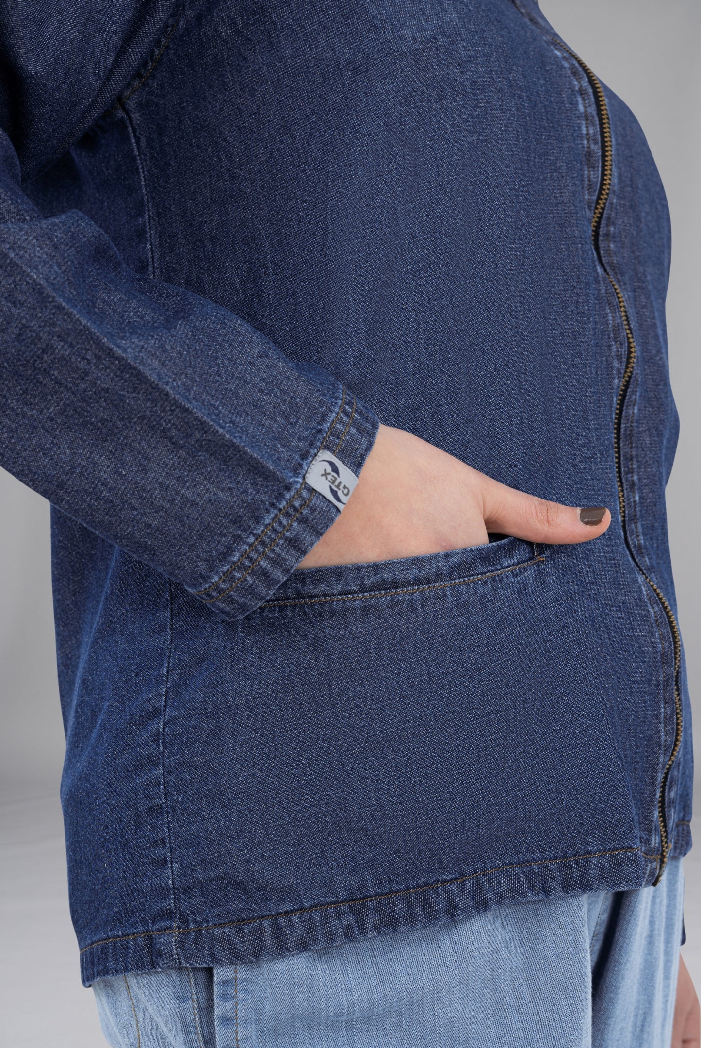 Buy Classic Deep Blue Limited Edition Upper Jacket in Pakistan Premium Fashion Wear by GTEX Apparels Pakistan 4