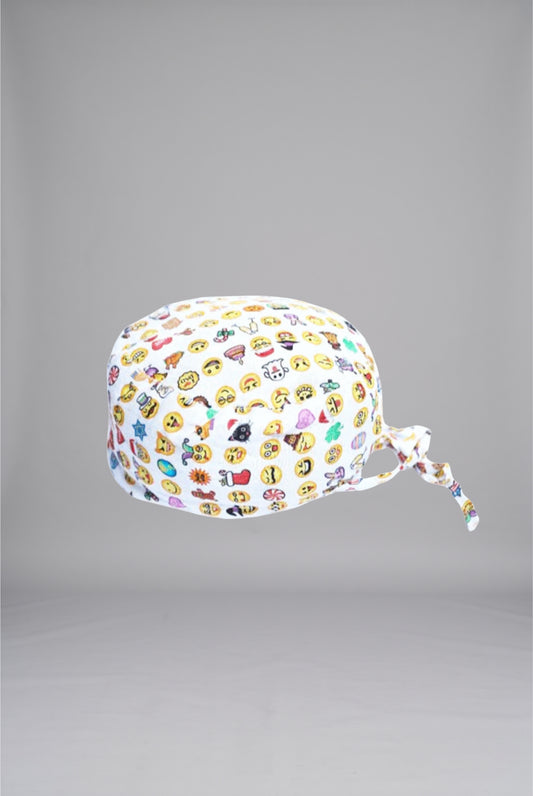 Buy Emoji-Printed Surgical Cap in Pakistan – Premium Reusable Medical Scrub Cap for Doctors, Nurses, Surgeons, and Healthcare Professionals by GTEX Apparels