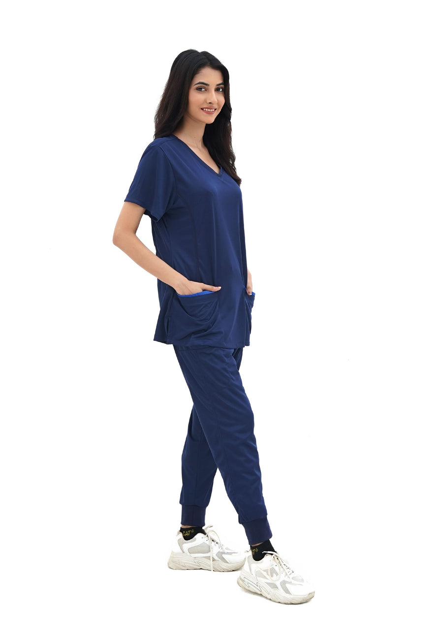 Buy Navy blue Scrubs Suit for Womens in Pakistan - GTEX Apparels