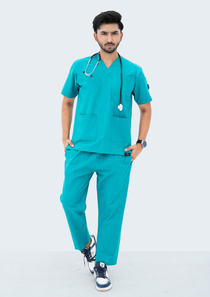 Buy Sea Green Scrub Suit in Pakistan | GTEX Apparels