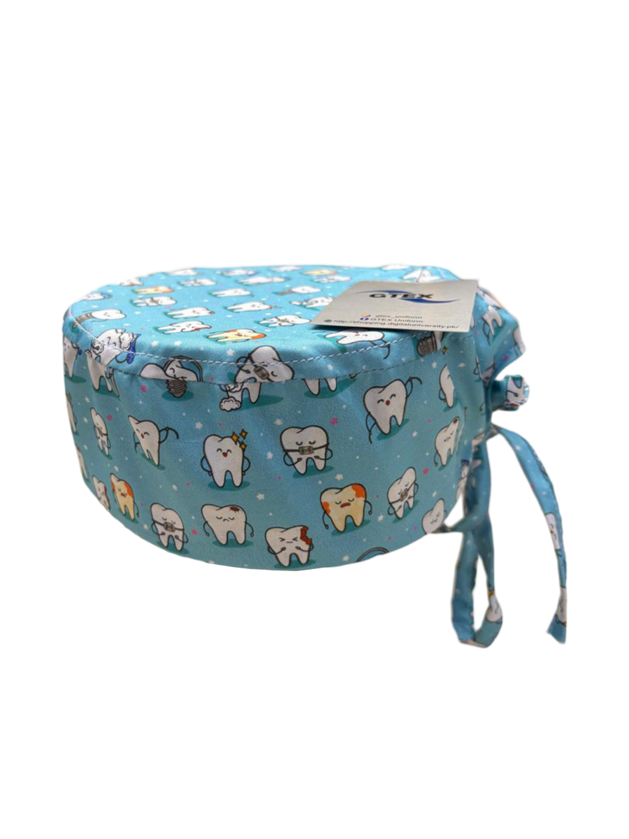Buy Smiling Teeth-Themed Surgical Cap in Pakistan | GTEX Apparels