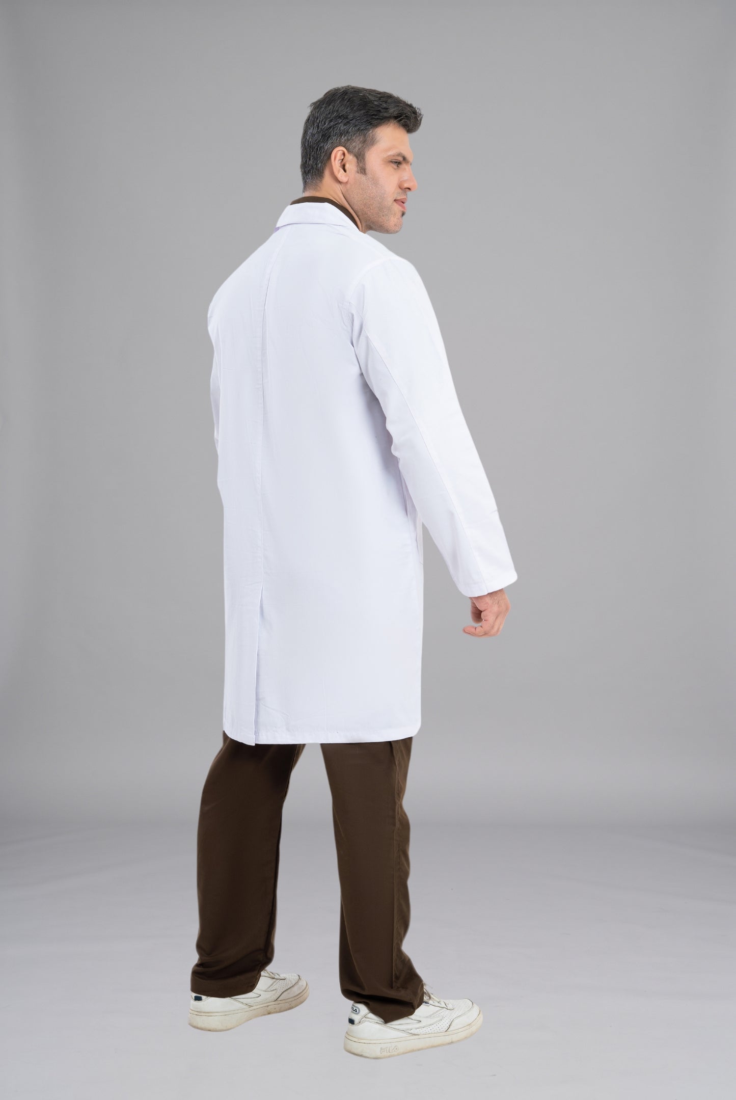 Buy Soft PC Twill Men’s Lab Coat in Pakistan Premium Medical Wear for Doctors, Nurses, and Healthcare Professionals by GTEX Apparels 3