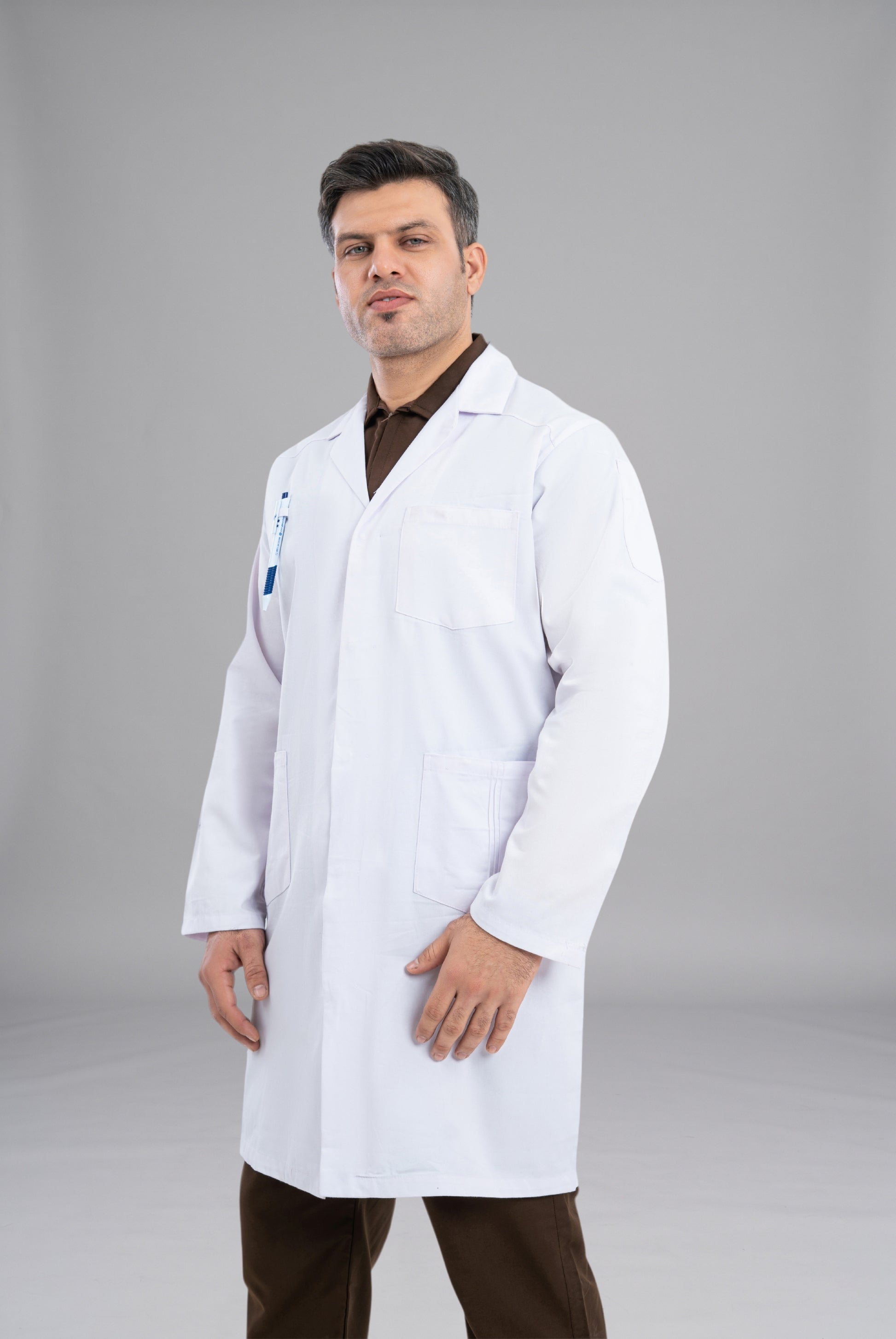 Buy Soft PC Twill Men’s Lab Coat in Pakistan Premium Medical Wear for Doctors, Nurses, and Healthcare Professionals by GTEX Apparels_4