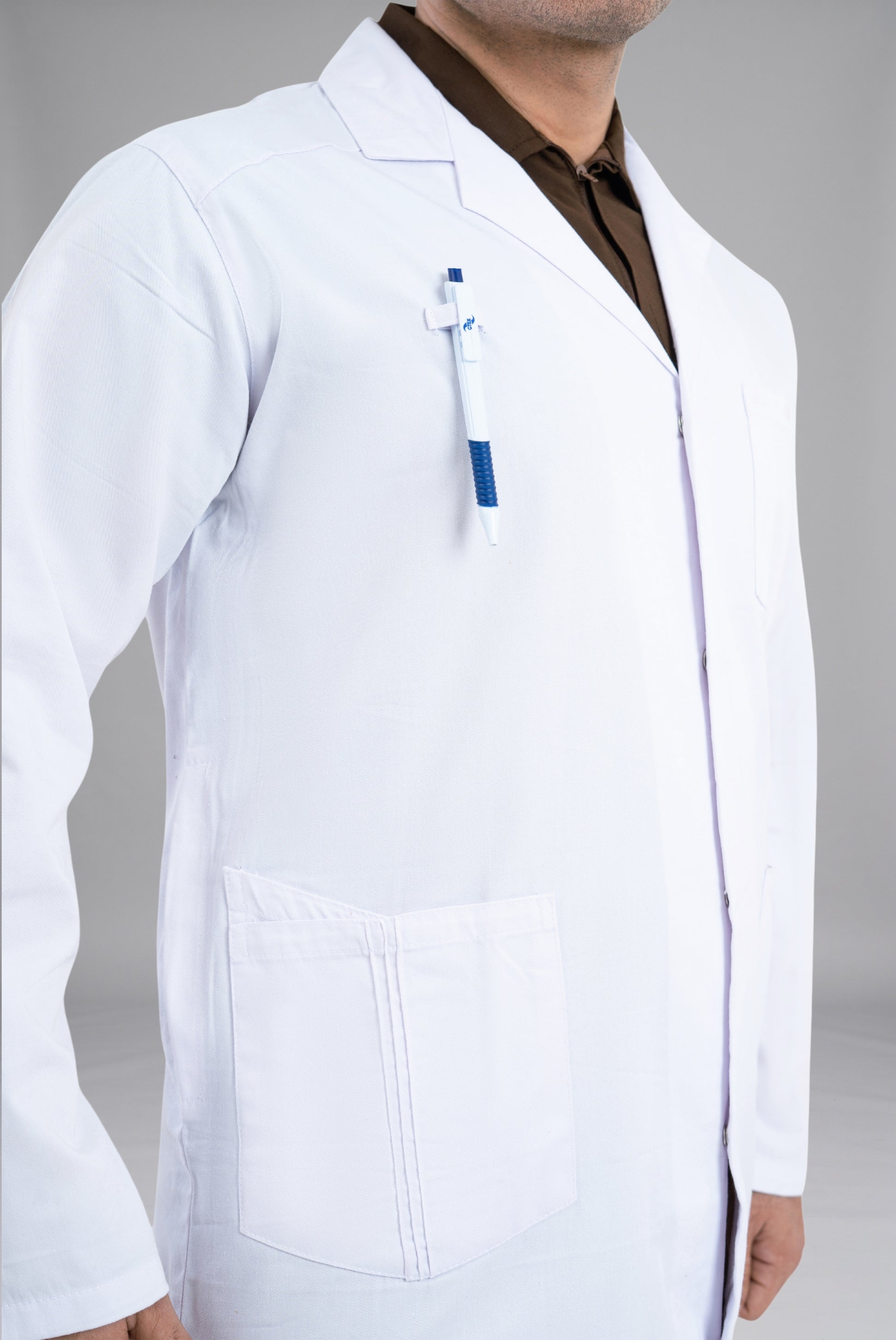 Buy Soft PC Twill Men’s Lab Coat in Pakistan Premium Medical Wear for Doctors, Nurses, and Healthcare Professionals by GTEX Apparels 5