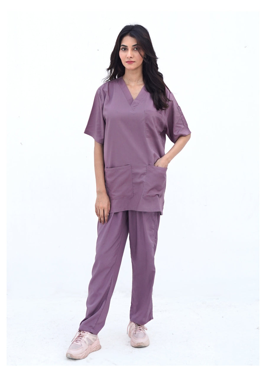 Buy Tea Pink Scrub Suit in Pakistan - GTEX Apparels