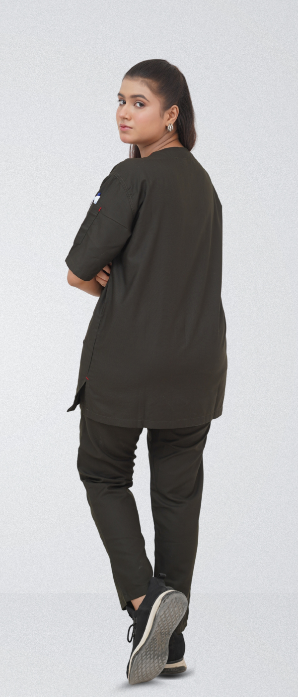 Buy Charcoal Edge Line Scrub Suit  6 - GTEX Apparels