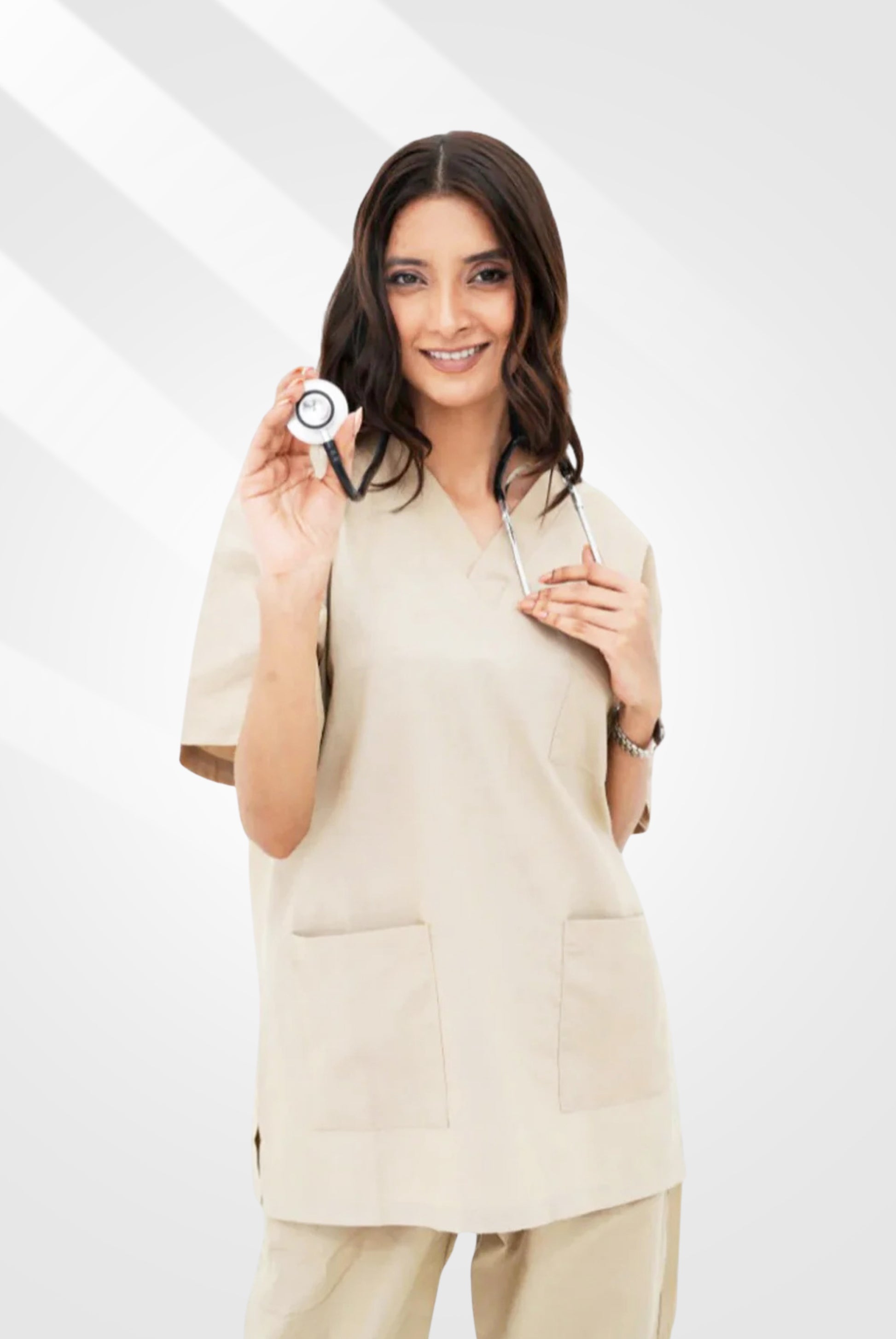 Classic™ Beige Scrub for Women | GTEX Apparels Pakistan 3