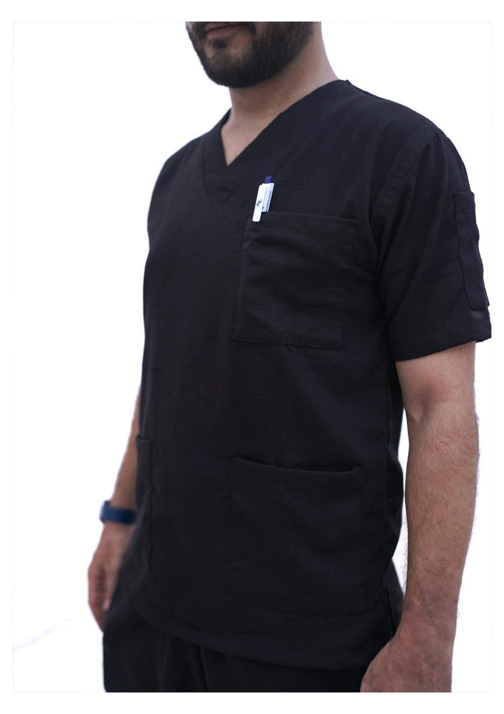 Classic™ Black Scrub Suit for Men by GTEX Apparels Pakistan
