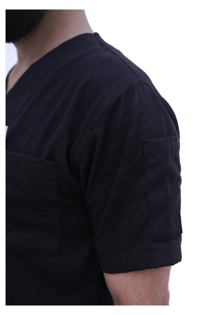 Classic™ Black Scrub Suit for Men by GTEX Apparels Pakistan