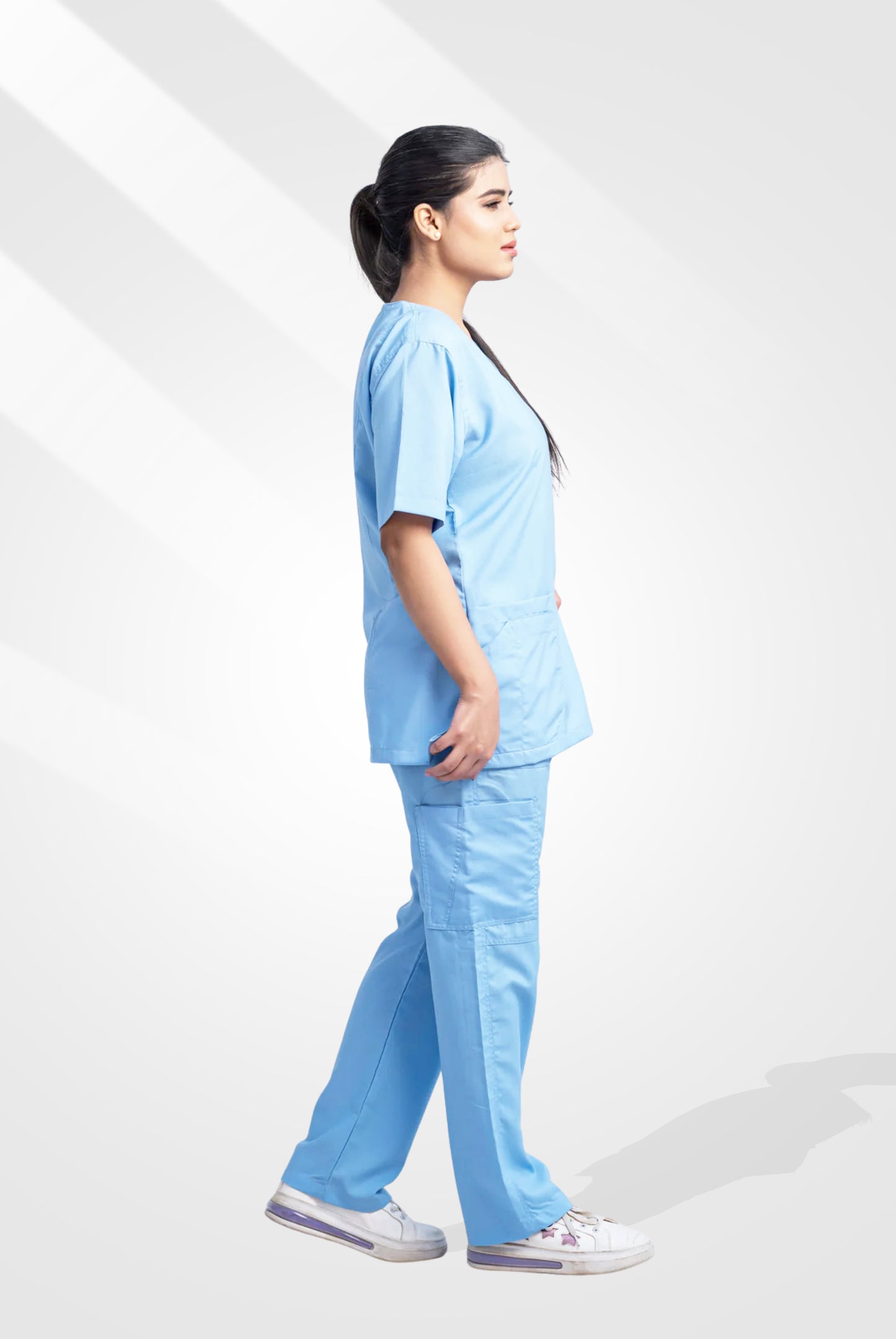 Shop Classic Curve™ Dusk Blue Scrub for Women – GTEX Apparels 3