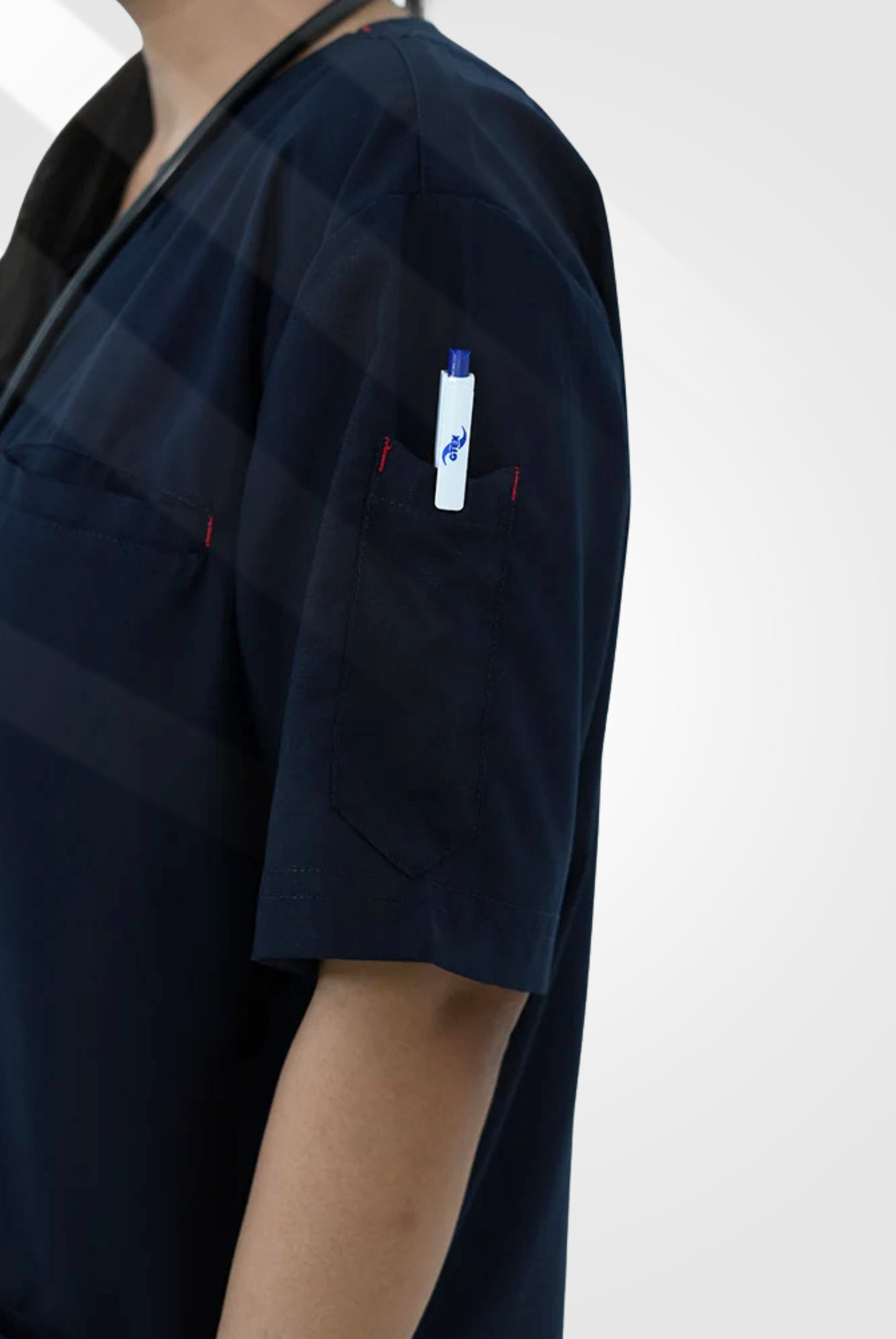 Classic Curve™ Navy Blue Scrub Suit for Women by GTEX Apparels Pakistan