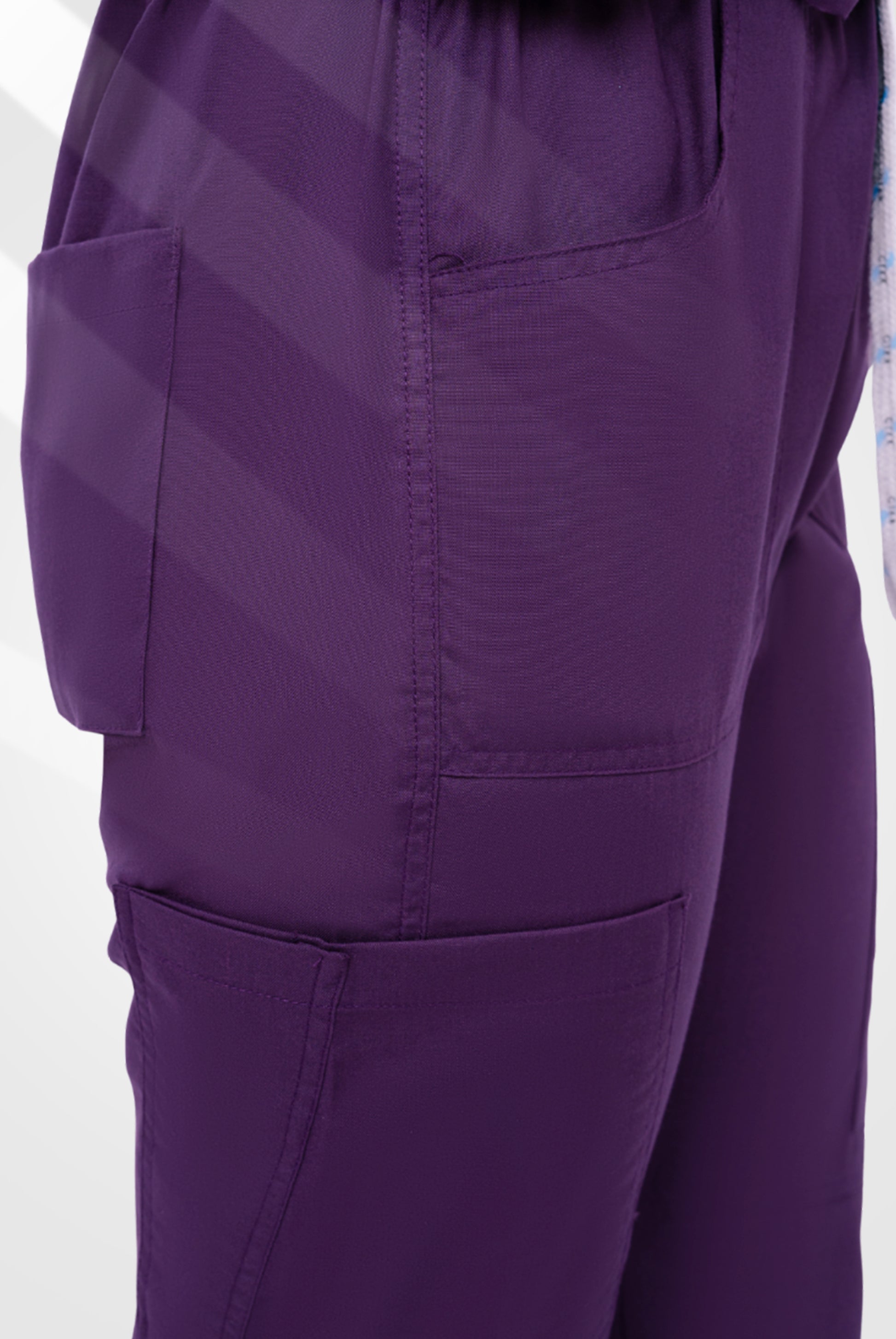 Buy Classic Curve purple scrubs for women in Pakistan by Gtex Apparels, comfortable workwear for daily use 4
