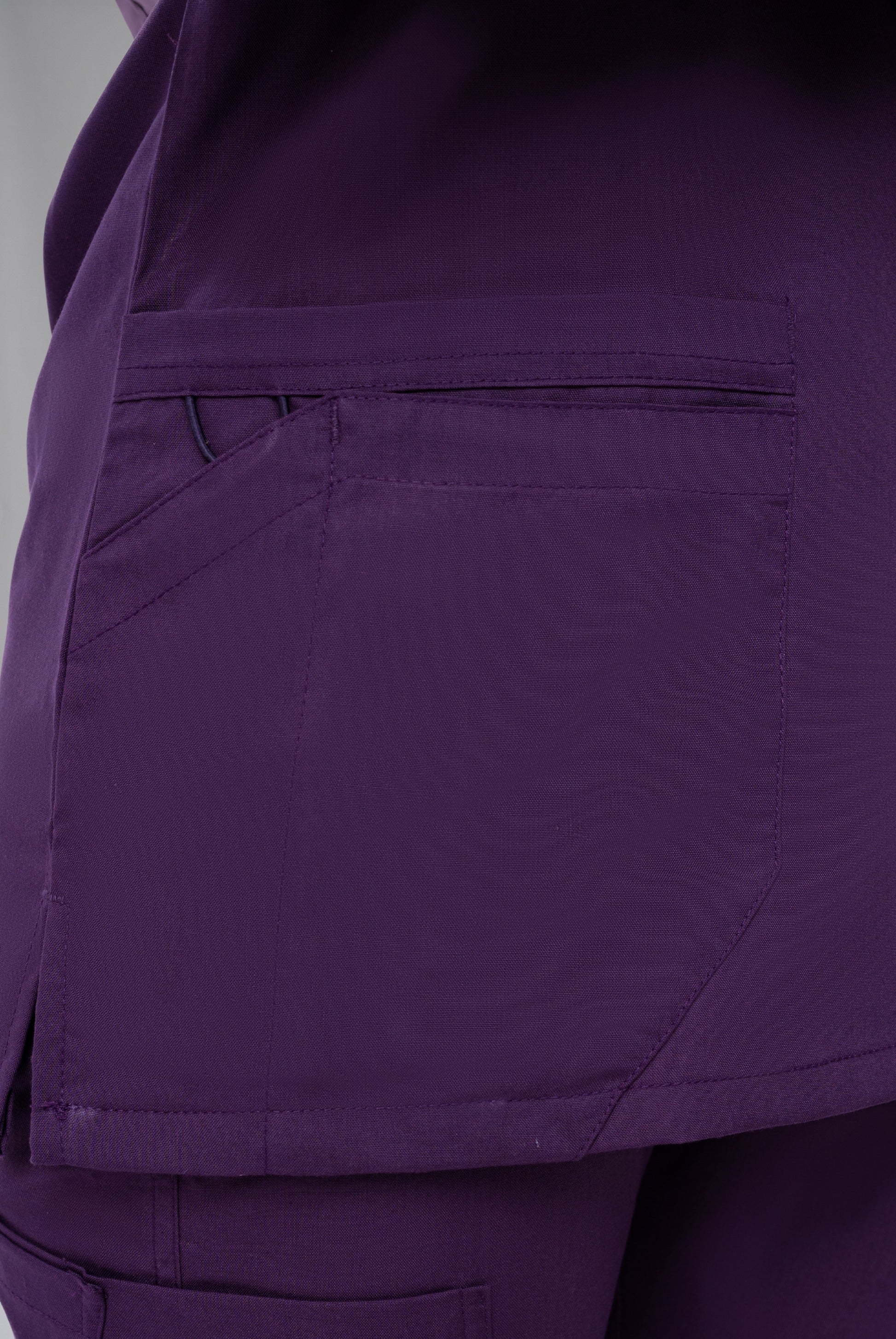 Buy Classic Curve purple scrubs for women in Pakistan by Gtex Apparels comfortable workwear for daily use 5