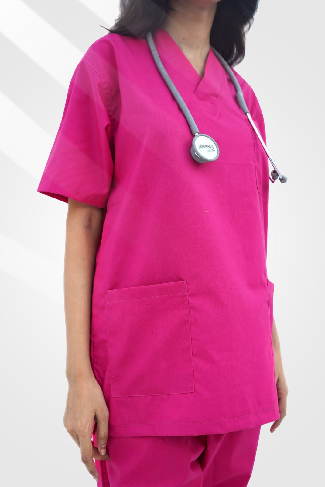 Classic™ Deep Pink Scrub Suit for Women by GTEX Apparels Pakistan