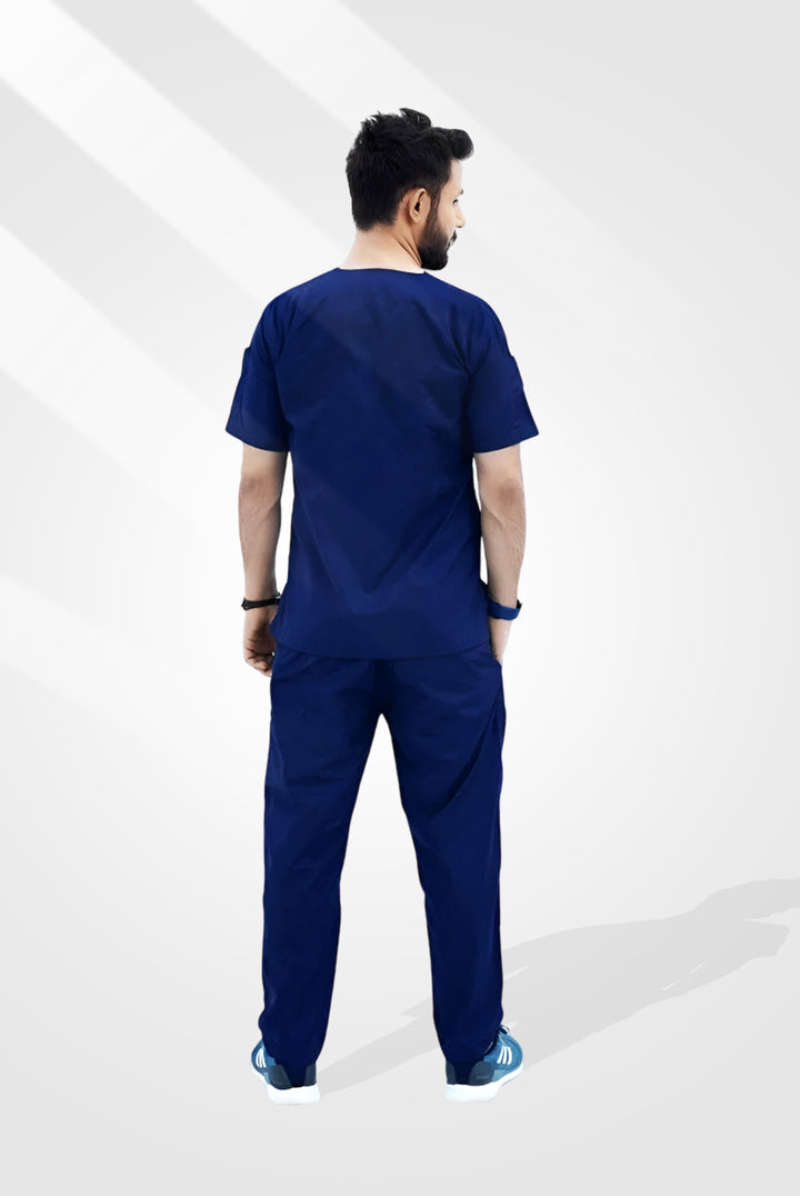 Classic™ Navy Blue Scrub Suit for Men by GTEX Apparels Pakistan