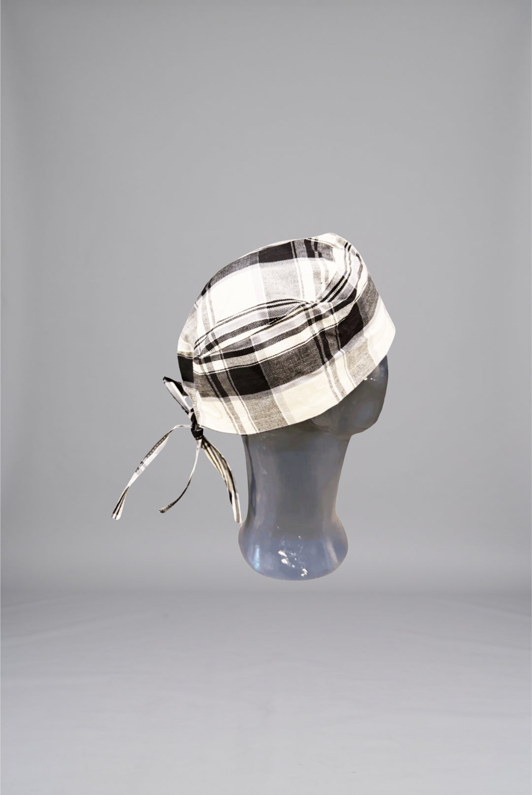 Classic Plaid Surgical Cap by GTEX Apparels Pakistan – Premium Reusable Medical Scrub Cap for Doctors, Nurses, Surgeons, and Healthcare Professionals 1