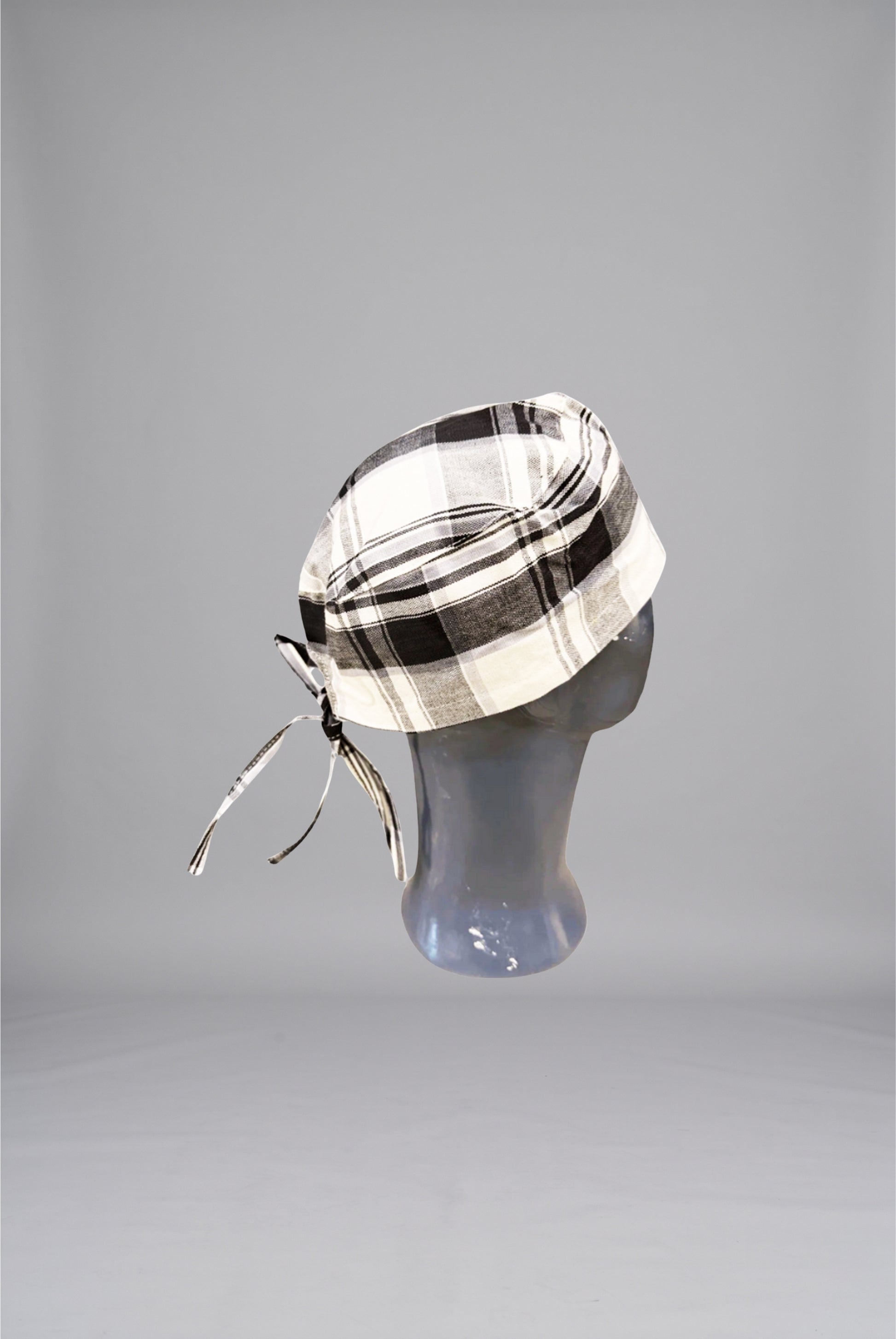 Classic Plaid Surgical Cap by GTEX Apparels Pakistan – Premium Reusable Medical Scrub Cap for Doctors, Nurses, Surgeons, and Healthcare Professionals 1
