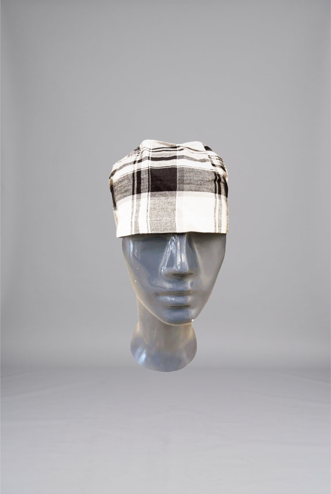 Classic Plaid Surgical Cap by GTEX Apparels Pakistan – Premium Reusable Medical Scrub Cap for Doctors, Nurses, Surgeons, and Healthcare Professionals 2