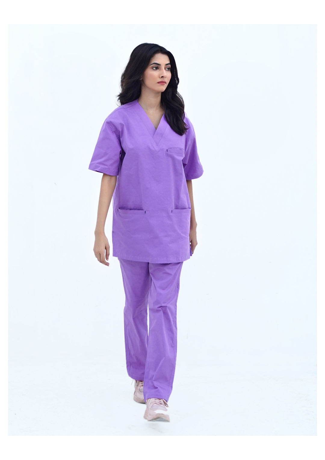 Edge Line™ Lilac Scrub Suit for Unisex by GTEX Apparels Pakistan
