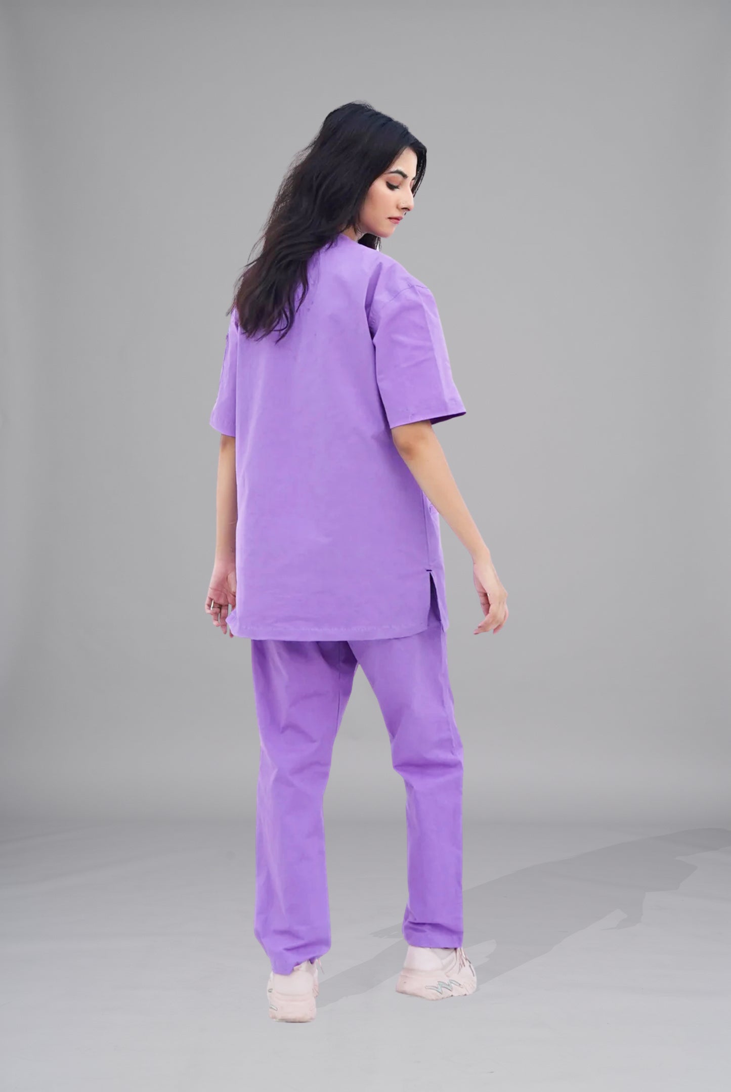 Buy Edge Line Lilac Scrub for Unisex | GTEX Apparels Pakistan 4