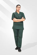 Edge Line Parrot Green Scrub Suit