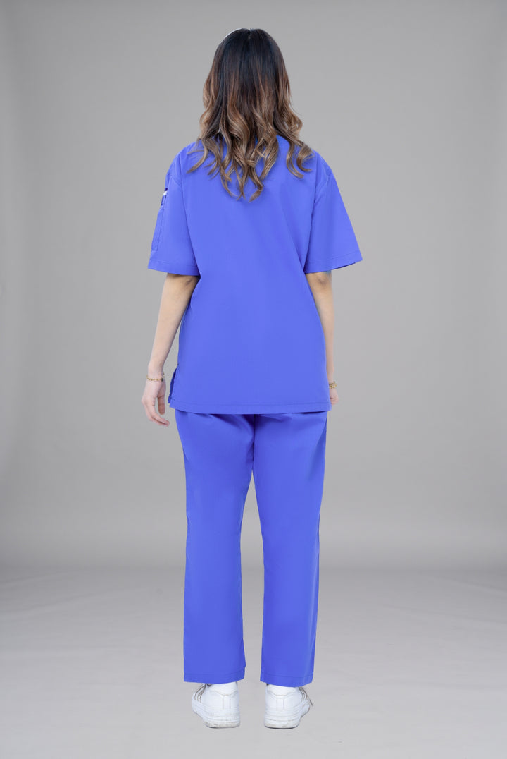 Buy Edge Line™ Sapphire Blue Scrub for Unisex Online in Pakistan | Premium Medical Uniform for Doctors, Nurses &amp; Healthcare Professionals | GTEX Apparels 6