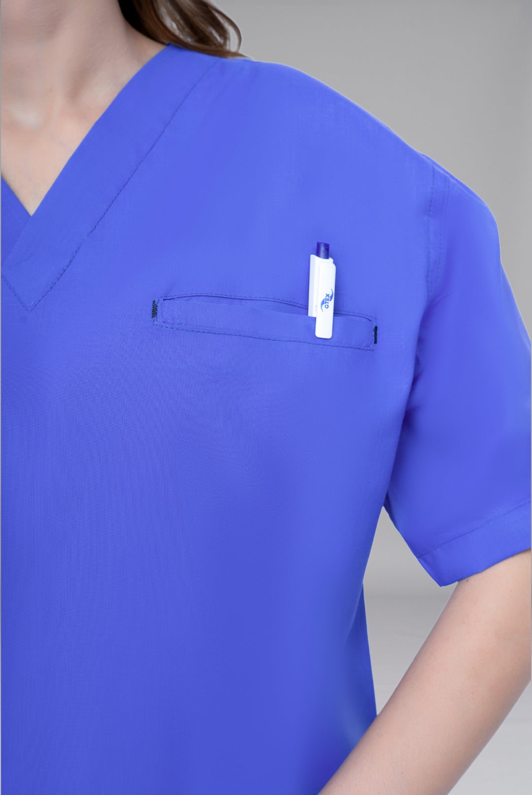 Buy Edge Line™ Sapphire Blue Scrub for Unisex Online in Pakistan | Premium Medical Uniform for Doctors, Nurses &amp; Healthcare Professionals | GTEX Apparels 7