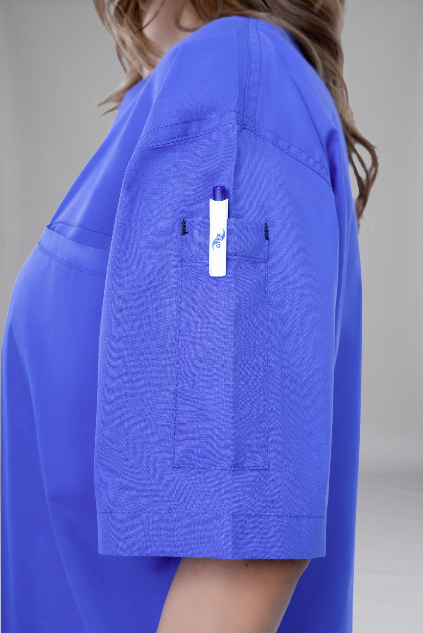 Buy Edge Line™ Sapphire Blue Scrub for Unisex Online in Pakistan | Premium Medical Uniform for Doctors, Nurses & Healthcare Professionals | GTEX Apparels 8