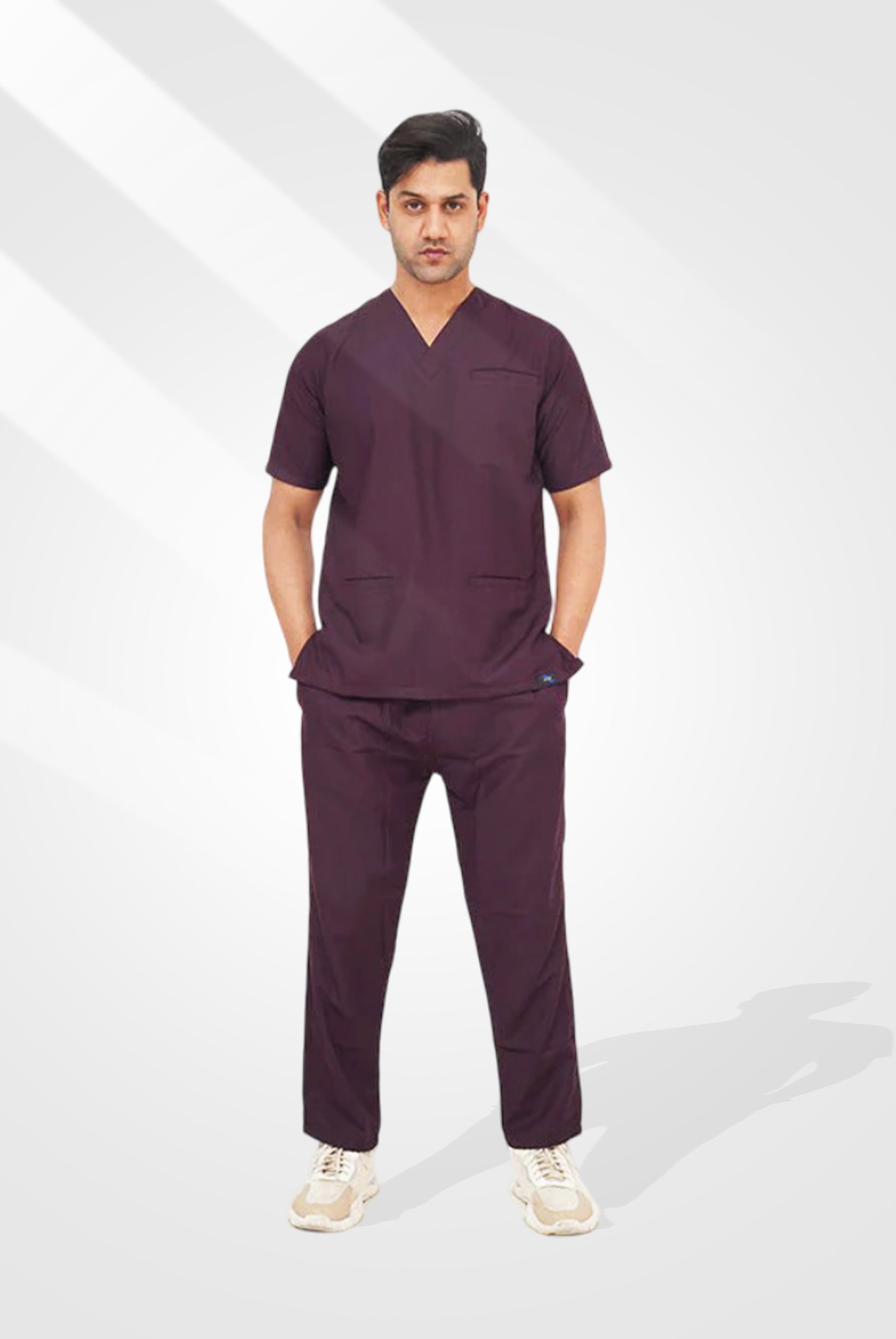 Edge Line™ Wine Scrub Suit for Men by GTEX Apparels Pakistan