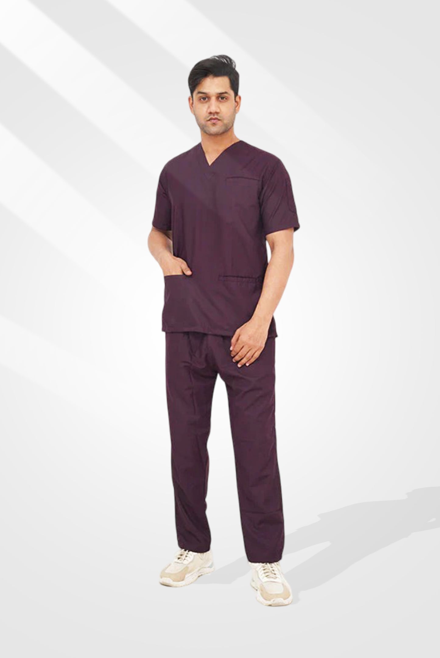 Edge Line™ Wine Scrub Suit for Men by GTEX Apparels Pakistan