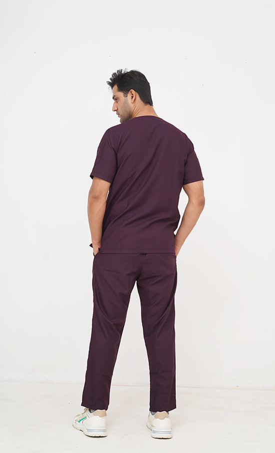 Edge Line™ Wine Scrub Suit for Men by GTEX Apparels Pakistan