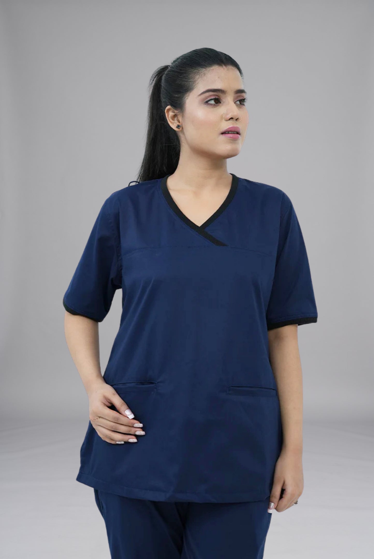 Shop Elite Notch™ Ink Navy Scrub for Women at GTEX Apparels. Comfortable, durable, and breathable scrubs perfect for healthcare professionals with easy returns.8
