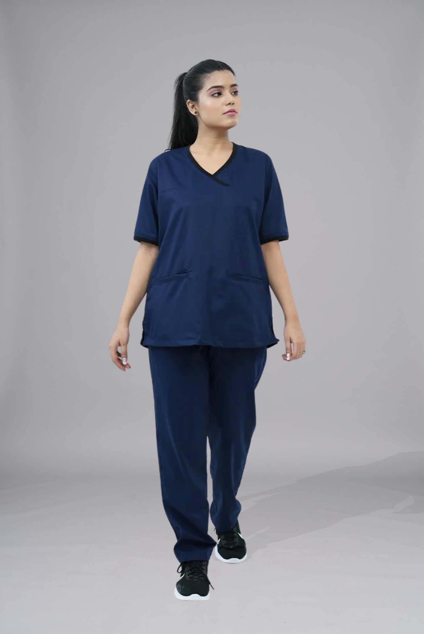 Shop Elite Notch™ Ink Navy Scrub for Women at GTEX Apparels. Comfortable, durable, and breathable scrubs perfect for healthcare professionals with easy returns.1