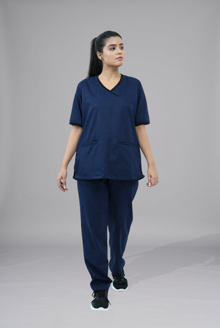 Shop Elite Notch™ Ink Navy Scrub for Women at GTEX Apparels. Comfortable, durable, and breathable scrubs perfect for healthcare professionals with easy returns.1