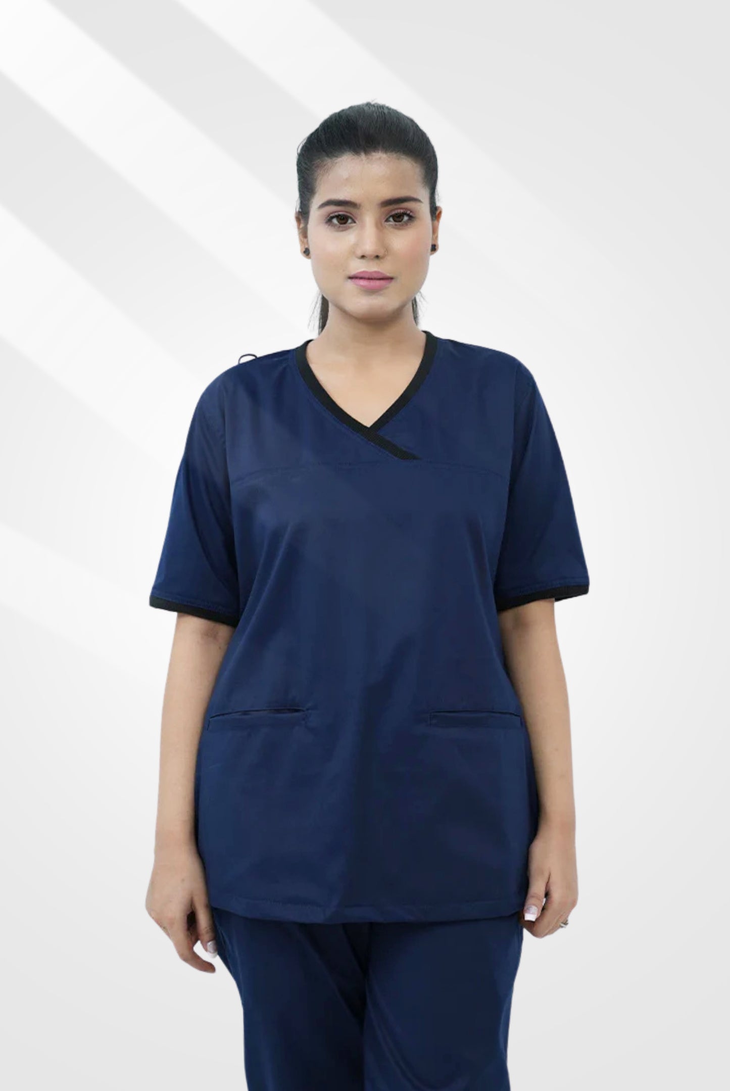 Elite Notch™ Ink Navy Scrub Suit for Women by GTEX Apparels Pakistan