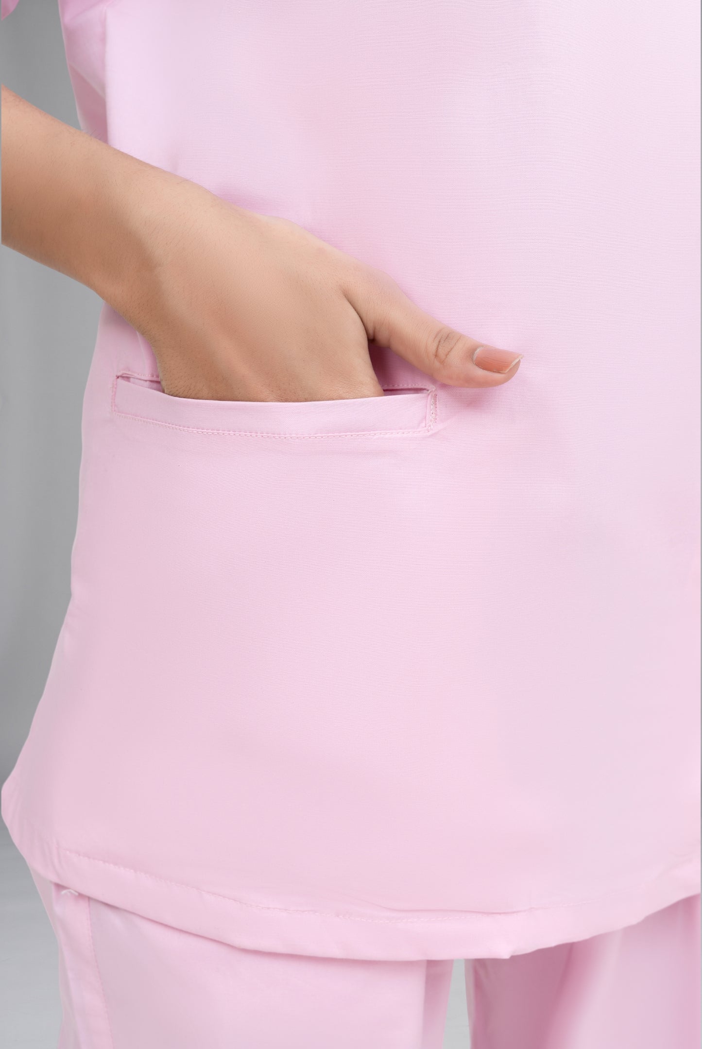 Buy Elite Notch™ Pink Scrub for Women | Professional Medical Wear for Doctors, Nurses & Healthcare Staff in Pakistan | GTEX Apparels 4