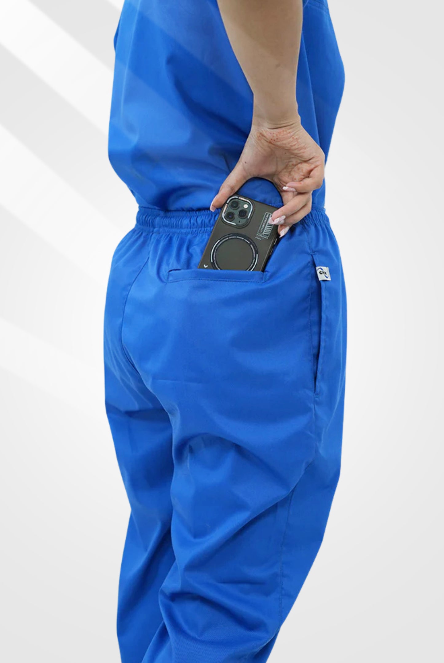 Elite Notch™ Royal Blue Scrub Suit for Women by GTEX Apparels Pakistan