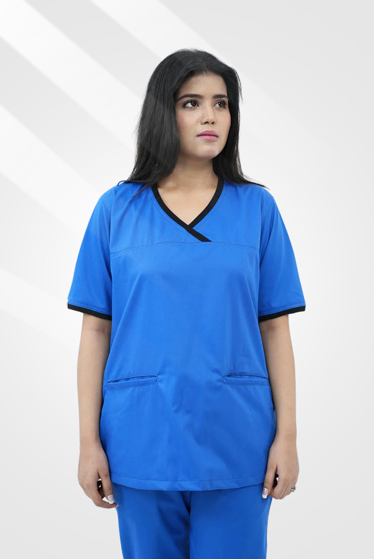 Elite Notch™ Royal Blue Scrub Suit for Women by GTEX Apparels Pakistan