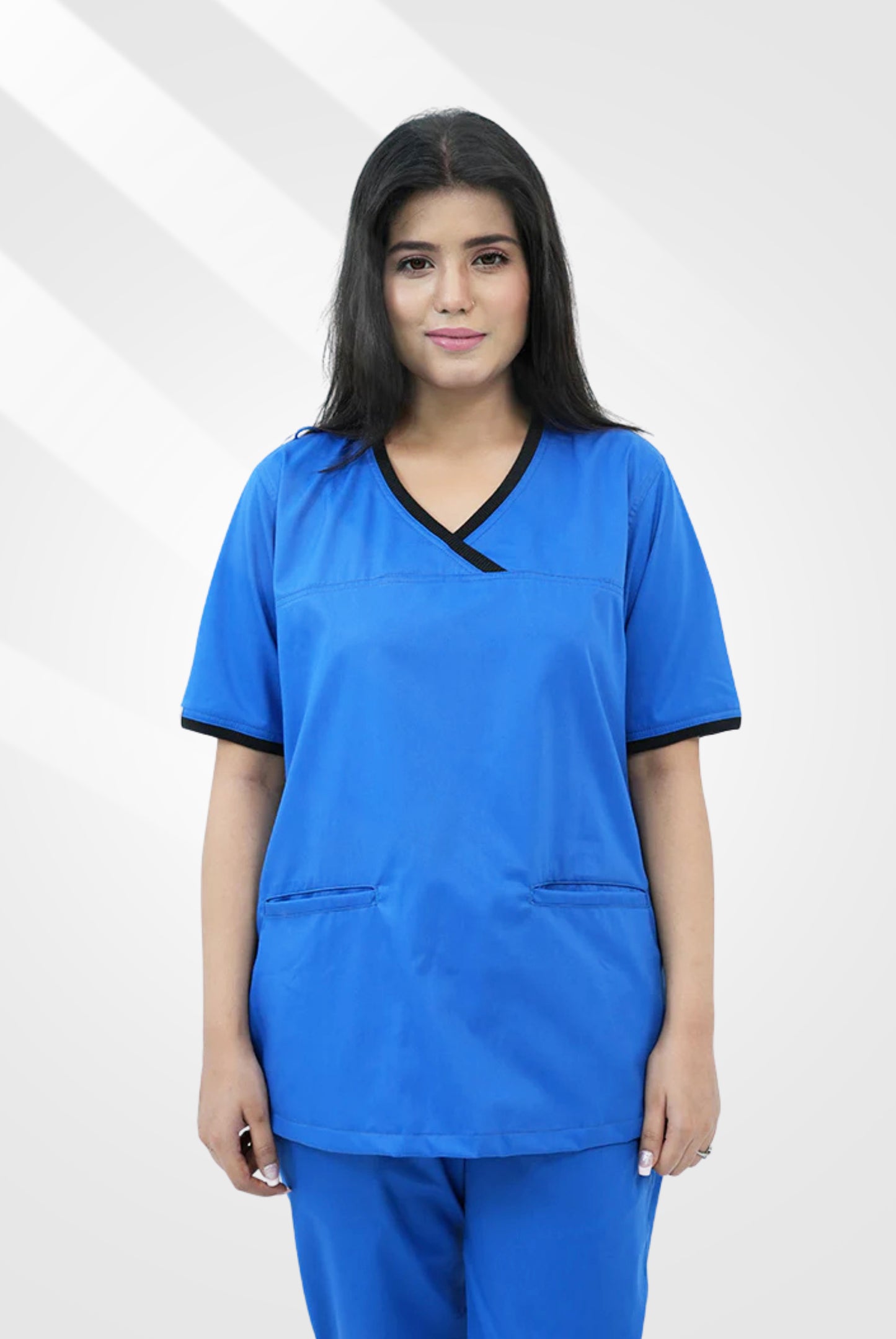 Elite Notch™ Royal Blue Scrub Suit for Women by GTEX Apparels Pakistan